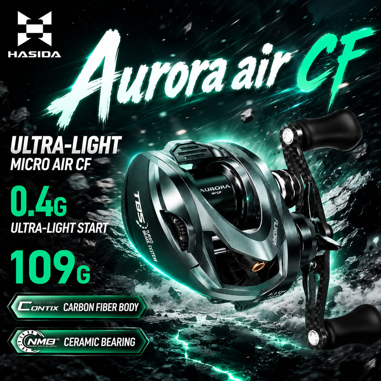 Daiwa Reel Bg - Катушка для рыбалки HASIDA Aurora AirCF