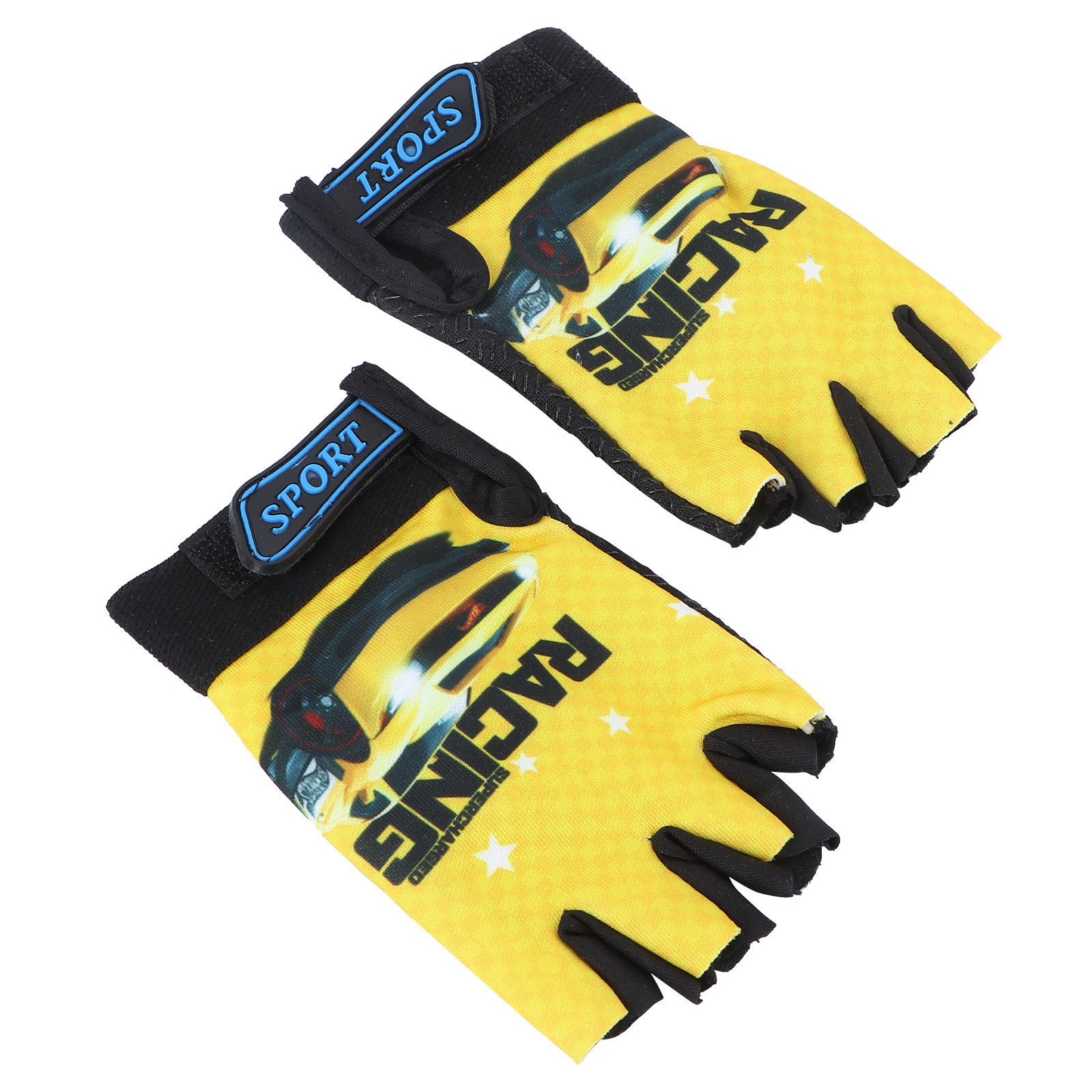 Fishing Gloves - Детские перчатки с открытыми пальцами, желтого