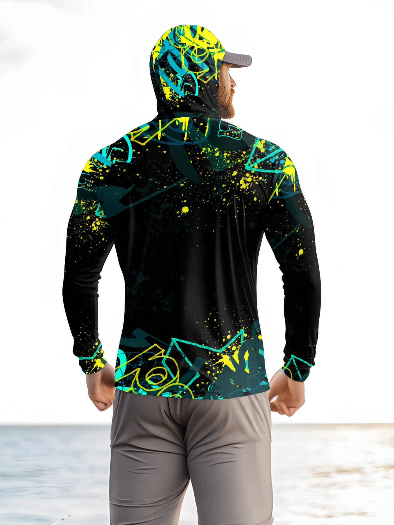 Мужская футболка с капюшоном д – обзор и цена Fishing Mask Sun Protection