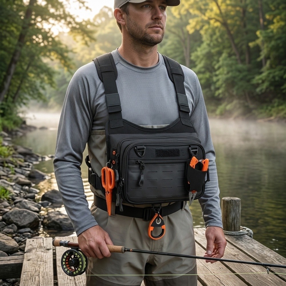 Рюкзак-жилет для нахлыстовой р – обзор и цена Fishing Vest