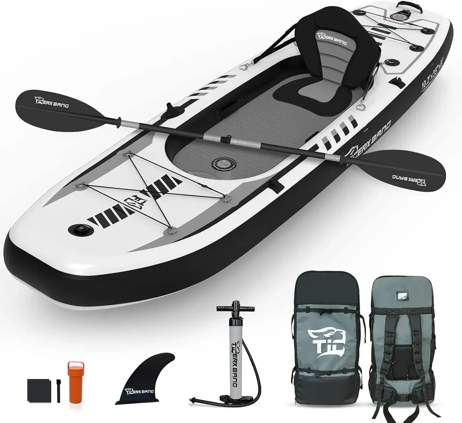 Надувной каяк TIGERXBANG разме – обзор и цена Fishing Backpack