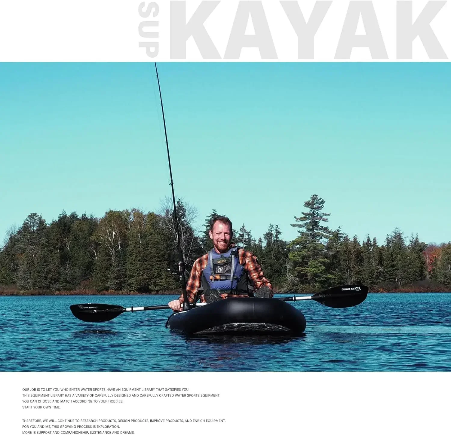 Надувной каяк TIGERXBANG разме – обзор и цена Fishing Backpack