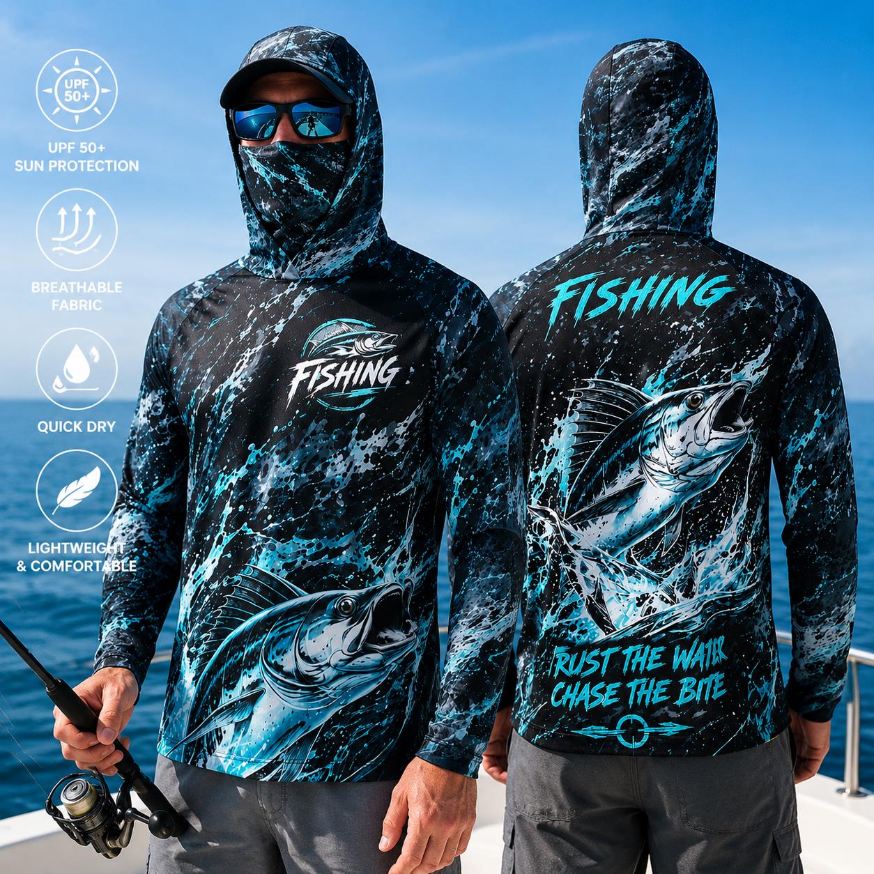 Быстросохнущая дышащая мужская – обзор и цена Fishing Hoodie