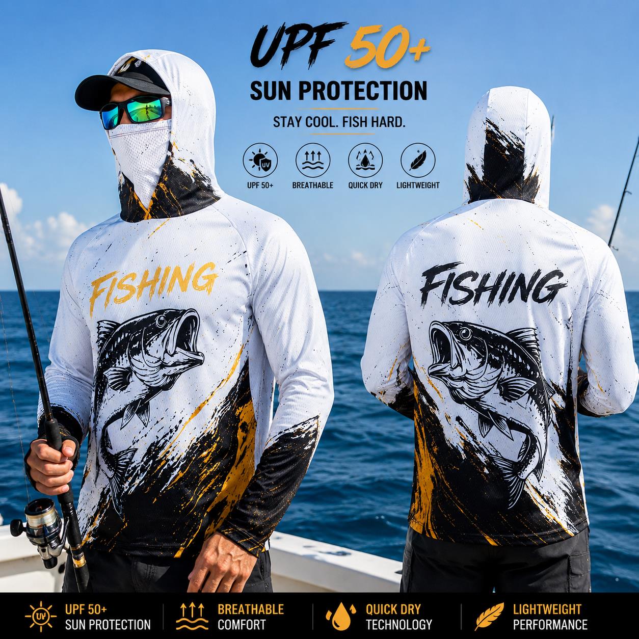 Быстросохнущая дышащая мужская – обзор и цена Fishing Hoodie